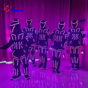 Costume LED Lumineux Super Time Warrior, Combinaison Unisexe pour Adulte, Idéal pour Halloween, Cosplay et Spectacles Scéniques - Product Image 3