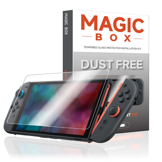 Anti Broken HD Clear Tempered Glass Screen Protector with Easy Applicator Game Console for Nintendo Switch 2