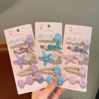 Barrettes pour cheveux en forme de queue de sirène pour enfants, adorables pinces à cheveux pour petites filles, accessoires capillaires à thème princesse pour fêtes et usage quotidien