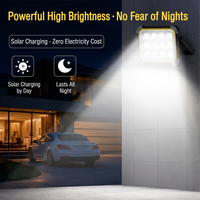 Projecteur LED solaire extérieur, étanche, super lumineux, pour le camping, le marché nocturne, la lumière d'urgence