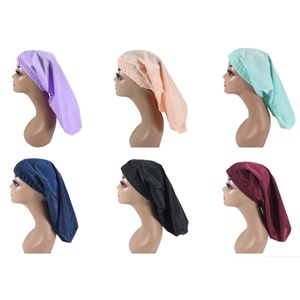 HZM-25108 <span class=keywords><strong>bonnet</strong></span> <span class=keywords><strong>de</strong></span> douche réutilisable pour femmes grand <span class=keywords><strong>bonnet</strong></span> <span class=keywords><strong>de</strong></span> douche imperméable lavable bande élastique <span class=keywords><strong>bain</strong></span> cheveux chapeau pour cheveux longs - Product Image 5