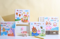 Carnet de dessin pour enfants 24K, contes de fées, dessins animés, couverture souple, papier à dessin épais, 92 feuilles, carnet de croquis pour enfants, idéal pour un cadeau