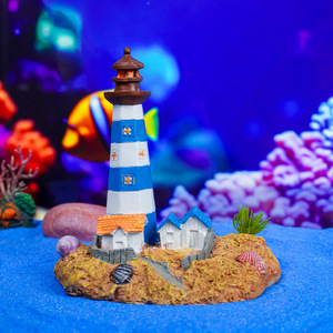 Fish Tank Décoration <span class=keywords><strong>Phare</strong></span> Château Évasion Maison Aquarium Fish Tank Aménagement Paysager - Product Image 1