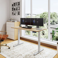 Cadre de bureau électrique réglable en hauteur à double moteur, 3 niveaux, sans plateau, pour bureau à domicile
