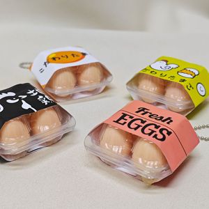 <b>Mini</b> Simulation Egg Box Keychain Cute Egg Pack Food Pendant <b>Keyring</b> for Backpack Decor Bag Accessory - Product Image 6