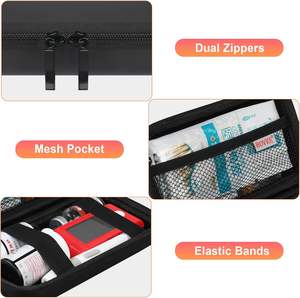 กล่องอุปกรณ์สำหรับผู้ป่วยเบาหวาน สำหรับเครื่องวัดระดับน้ำตาลในเลือด แผ่นทดสอบ ยา เข็มเจาะเลือด และอุปกรณ์อื่นๆ สำหรับผู้ป่วยเบาหวาน - Product Image 3