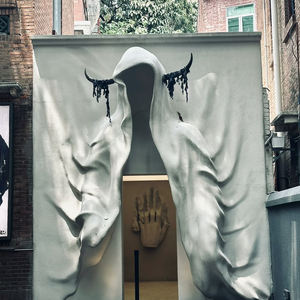 Рождество и Хэллоуин религиозный ужас призрак из смолы искусство настраиваемые скульптуры для украшения дома - Product Image 3