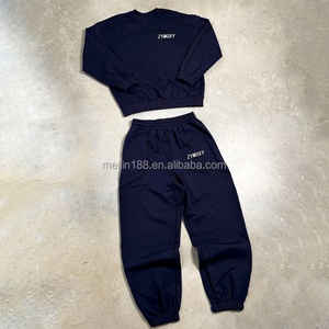 Custom High Quality Oversized Heavyweight Tracksuit Set <b>Jogging</b> <b>Suit</b> Sweatshirt and Baggy Sweatpants Set Custom Sweat <b>Suit</b> - Product Image 2