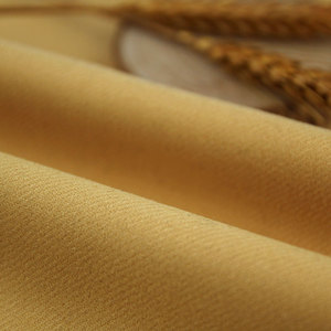 100% laine terreux jaune couleur Fine laine <span class=keywords><strong>mérinos</strong></span> australienne sergé texturé femmes Trench-coat tissu - Product Image 3