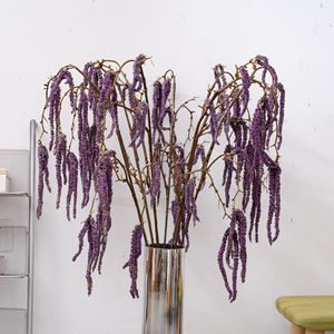 CallaFloral Artificial Purple <b>Flower</b> Branches <b>Single</b> Stem Decorative For Wedding Home Decor - Product Image 1