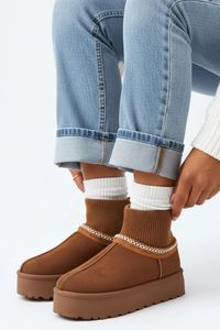 Bottes d'hiver pour femmes YL-26262, doublées de fourrure thermique, pour usage intérieur/extérieur, ODM/OEM, durables - Product Image 4
