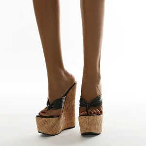 Sandales à talon compensé et bout ouvert pour le printemps 2025, style européen et américain, respirantes et antidérapantes, tailles 35-42 - Product Image 3