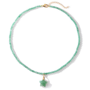 3mm đá Hạt Vòng Cổ xuyên biên giới bán chạy nhất năm cánh sao mặt dây chuyền phụ kiện thời trang đính cườm Vòng cổ ren - Product Image 1