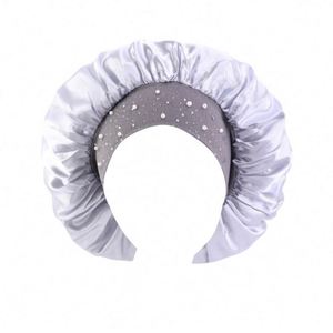 Gorro de Satén Ajustable para Mujer, Diseño de Perlas Rosas, para Uso en las Cuatro Estaciones, Marca Personalizada, para Uso Diario, Fiestas, Viajes al Aire Libre - Product Image 5