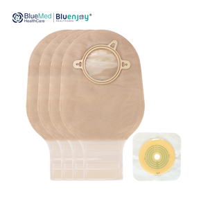 <span class=keywords><strong>Bolsa</strong></span> de Colostomía Impermeable Desechable Médica BLUENJOY para Adultos Suministros de Ostomía con Tira de Velcro - Product Image 1