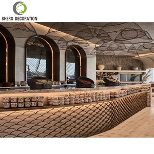 Vitrina de restaurante contemporánea, muebles de tienda de restaurante con estilo para renovación de restaurante - Product Image 2