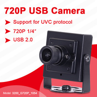 Kamera Mini USB Pengenalan Wajah HD Android Industri Zhongwei Aoke 3200 720P 1054 4mm 60 CMOS_1/4' UVC Pemasangan M12