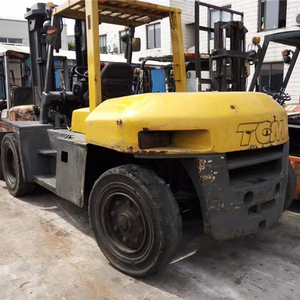 Chariot élévateur TCM FD100 d'occasion haute performance, couleur d'origine, 10, 15 et 16 tonnes, avec déplaceur latéral et positionneur latéral - Product Image 1