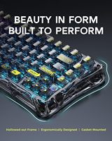 Clavier mécanique K1Lite RGB, clavier de jeu à commutation linéaire, clavier de jeu sans fil RGB, commutation à chaud
