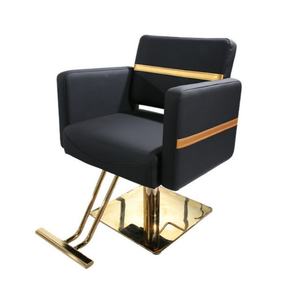 Chaise de coiffeur de haute qualité, vente chaude, fabricant, mobilier de salon de coiffure, cuir noir, chaise de maquillage, chaises de salon de coiffure - Product Image 5