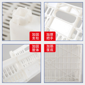 Plastic Tall Grape <b>Basket</b> 610x415x200mm Mesh <b>Stackable</b> For Fruit Transportation And General Packaging - Product Image 4