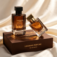 Flacon de parfum décoratif classique de haute qualité de 50 ml, personnalisable avec des motifs imprimés et un emballage en boîte