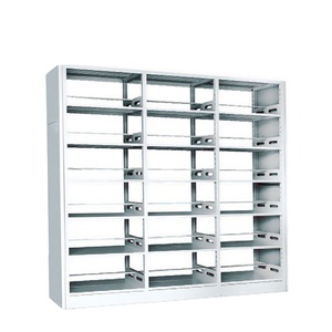 Étagère à livres en acier double face moderne pour bibliothèque scolaire, supermarché, librairie, salon, mobilier de bibliothèque en métal - Product Image 2