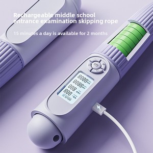 Cuerda <span class=keywords><strong>de</strong></span> Saltar Inalámbrica para <span class=keywords><strong>Mujer</strong></span>, Profesional, con Bola Ponderada, para Ejercicio Físico y Conteo <span class=keywords><strong>de</strong></span> Saltos, Ideal para Exámenes <span class=keywords><strong>de</strong></span> Admisión a Secundaria - Product Image 2