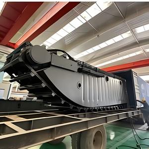 מסלול גומי מותאם אישית עמיד למארז כבד משולב pontoon חפור מערכת רובוט אמפיבי - Product Image 5