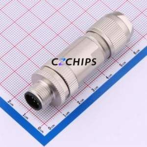 I.AX.TSN.M12.P08.NP7 Circular (Cable) Connector Connector ( Jack Specification: M12 )( Total PIN Count: 8P )( Gender: Male ) - Product Image 1