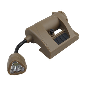 Lampe tactique pour casque LED infrarouge IR, fixation sur rail, signalisation extérieure pour camping, couleur noir boue A106 - Product Image 1
