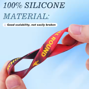 Vòng đeo tay silicon tùy chỉnh chất lượng cao, vòng tay cao su cá nhân hóa với thông điệp hoặc logo, chất lượng quảng cáo - Product Image 6