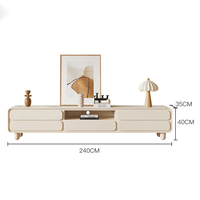 Ensemble complet de meuble TV moderne en bois et table basse, meuble TV de luxe, table TV pour salon, décoration de salon, meubles