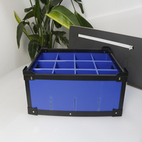 Plastique ondulé recyclable pour boîte de rangement avec couvercle, écologique et résistant aux chocs