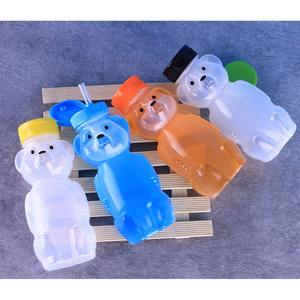 Pe ours boisson tasse dessin animé <span class=keywords><strong>lait</strong></span> thé tasse tasse brosse paille brosse boisson bouteille miel bouteille en plastique bouteille emballage - Product Image 6