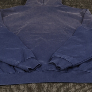Sweat-shirt à capuche ample et court pour homme, en coton épais imprimé, de haute qualité, délavé et vieilli - Product Image 2