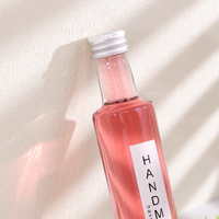 Bouteille de vin en verre mince de 50 ml avec bouchon à vis pour whisky, vodka, gin, boissons beauté, shots de collagène – Étiquette personnalisée disponible