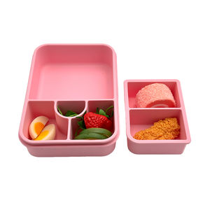 Household Reusable Portable <b>Bento</b> Container Durable Leakproof <b>Kids</b> Silicone <b>Lunch</b> <b>Box</b> Heatable Food Storage Rubber <b>Bento</b> <b>Box</b> - Product Image 5