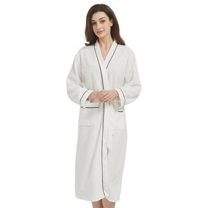 Peignoir de bain de luxe 5 étoiles en coton tissé, solide et thermique, personnalisé pour spa, toutes saisons - Product Image 1