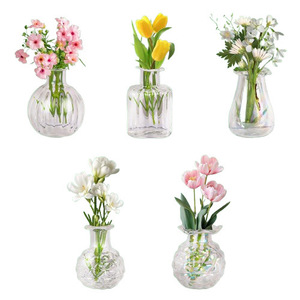 Imanes de Refrigerador con Mini Jarrones de Cerámica y Flores Artificiales, Divertidos Imanes Pequeños para Decoración de Refrigerador, Oficina, Cocina - Product Image 3