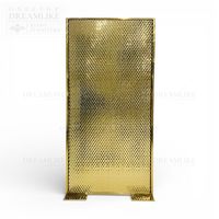 Panneau de fond de scène de luxe en acier inoxydable doré pour événements, location de fêtes, décoration de scène, vente en gros d'usine