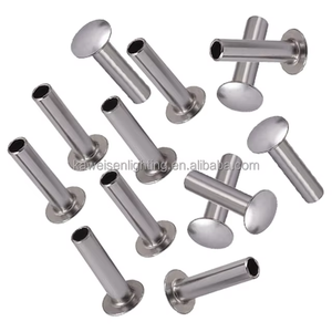 300 قطعة من مسامير التثبيت الفولاذية المقاومة للصدأ ذات الغطاء المزدوج مقاس 1/4 بوصة بتشطيب لامع مع 3 أدوات تثبيت للحرف اليدوية وإصلاح الجلود - Product Image 5