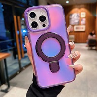 Farbverlauf Magnetring-Ständer Stoßfeste Handyhülle für iPhone 17 Pro Max