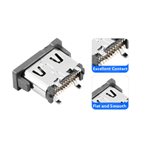 Haute qualité Type C 24 broches connecteur femelle 5.5/6.0/6.5/6.8/7.4mm hauteur verticale SMT montage USB 3.0/3.1 5A courant nominal