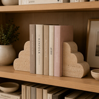 Serre-livres décoratifs modernes en forme d'escalier nuageux pour salon, bureau, bibliothèque, décoration intérieure, vente en gros, logo personnalisé