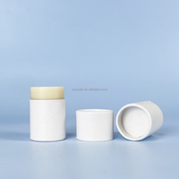 Contenants de déodorant en papier kraft blanc recyclable et rechargeable de 45 ml, pour lotion, crème solaire, huiles essentielles, soins de la peau