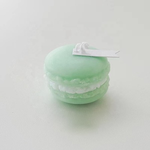 2025 vente directe en gros belle Macaron Pastel fête luxe fait à la main décor à la maison cadeaux aromathérapie Relaxation bougies parfumées - Product Image 4