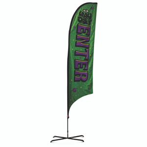 Bandera de Poliéster Grande Personalizada con Forma de P para Eventos Deportivos de Fútbol/Fútbol Americano, Tipo Pluma Voladora, Resistente, de 12 Pies de Altura - Product Image 2