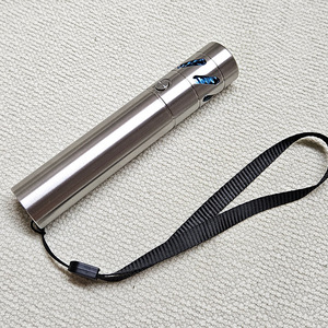 Stainless Steel Flashlight 21700 Battery Rechargeable LED White Light Outdoor Use - Product Image 1