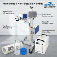 Codeur laser UV haute vitesse NASCENCE 200 m/min, imprimante laser UV en ligne pour la ligne de production, marquage permanent du code de date